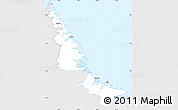 Silver Style Simple Map of Division No. 11, single color outside