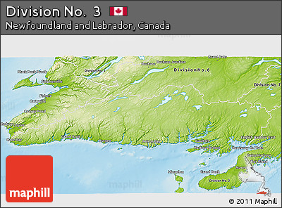 Physical 3D Map of Division No.  3
