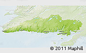 Physical 3D Map of Division No.  3, lighten