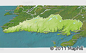 Physical 3D Map of Division No.  3, satellite outside