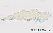 Shaded Relief 3D Map of Division No.  3, cropped outside