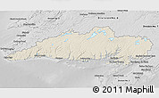 Shaded Relief 3D Map of Division No.  3, desaturated