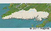Shaded Relief 3D Map of Division No.  3, satellite outside