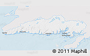 Silver Style 3D Map of Division No.  3, single color outside
