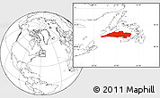 Blank Location Map of Division No.  3