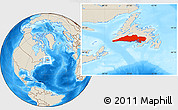 Shaded Relief Location Map of Division No.  3