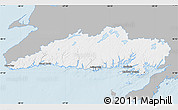 Gray Map of Division No.  3, single color outside