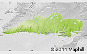 Physical Map of Division No.  3, lighten, desaturated