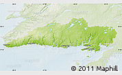 Physical Map of Division No.  3, lighten