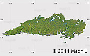 Satellite Map of Division No.  3, cropped outside