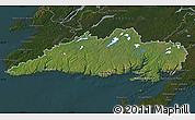 Satellite Map of Division No.  3, darken