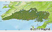 Satellite Map of Division No.  3, physical outside
