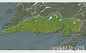 Satellite Map of Division No.  3, semi-desaturated