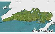 Satellite Map of Division No.  3, single color outside