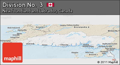 Classic Style Panoramic Map of Division No.  3