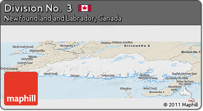 Classic Style Panoramic Map of Division No.  3