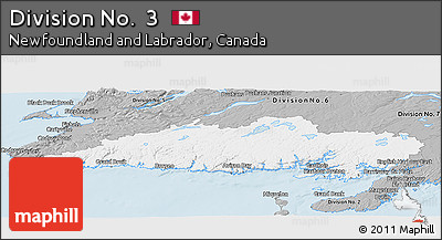 Gray Panoramic Map of Division No.  3