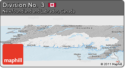 Gray Panoramic Map of Division No.  3