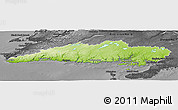 Physical Panoramic Map of Division No.  3, darken, desaturated