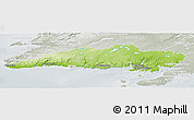Physical Panoramic Map of Division No.  3, lighten, semi-desaturated