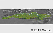 Satellite Panoramic Map of Division No.  3, desaturated