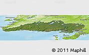 Satellite Panoramic Map of Division No.  3, physical outside