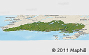 Satellite Panoramic Map of Division No.  3, shaded relief outside