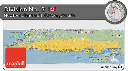 Savanna Style Panoramic Map of Division No.  3