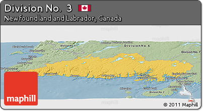 Savanna Style Panoramic Map of Division No.  3