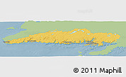 Savanna Style Panoramic Map of Division No.  3, single color outside