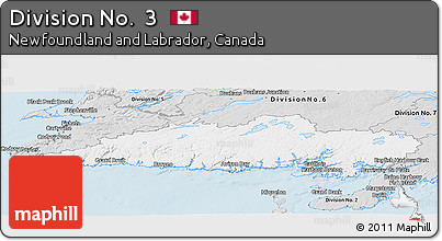 Silver Style Panoramic Map of Division No.  3