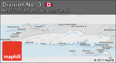 Silver Style Panoramic Map of Division No.  3