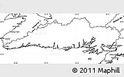 Blank Simple Map of Division No.  3