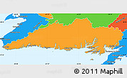 Political Simple Map of Division No.  3