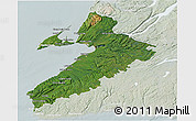 Satellite 3D Map of Division No.  4, lighten