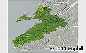 Satellite 3D Map of Division No.  4, lighten, semi-desaturated