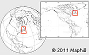 Blank Location Map of Division No.  4, within the entire country