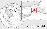 Blank Location Map of Division No.  4, highlighted country