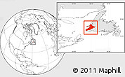 Blank Location Map of Division No.  4, highlighted parent region