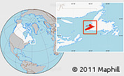 Gray Location Map of Division No.  4, highlighted country