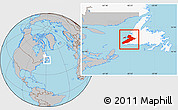 Gray Location Map of Division No.  4, highlighted parent region