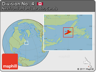 Savanna Style Location Map of Division No.  4