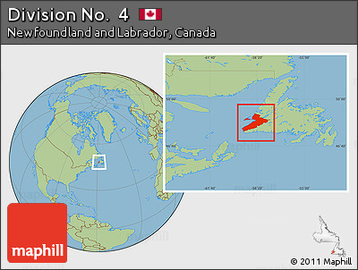 Savanna Style Location Map of Division No.  4