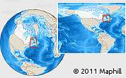 Shaded Relief Location Map of Division No.  4, highlighted country, highlighted parent region, within the entire country