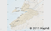 Shaded Relief Map of Division No.  4, lighten