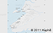 Silver Style Map of Division No.  4, single color outside