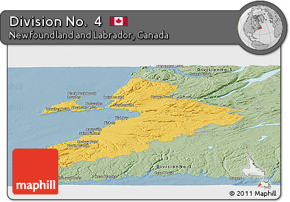 Savanna Style Panoramic Map of Division No.  4