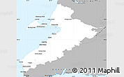 Gray Simple Map of Division No.  4