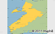 Savanna Style Simple Map of Division No.  4