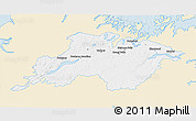 Classic Style 3D Map of Division No.  6, single color outside